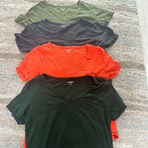 Old Navy V-Neck EveryWear 4 Shirts Bundle